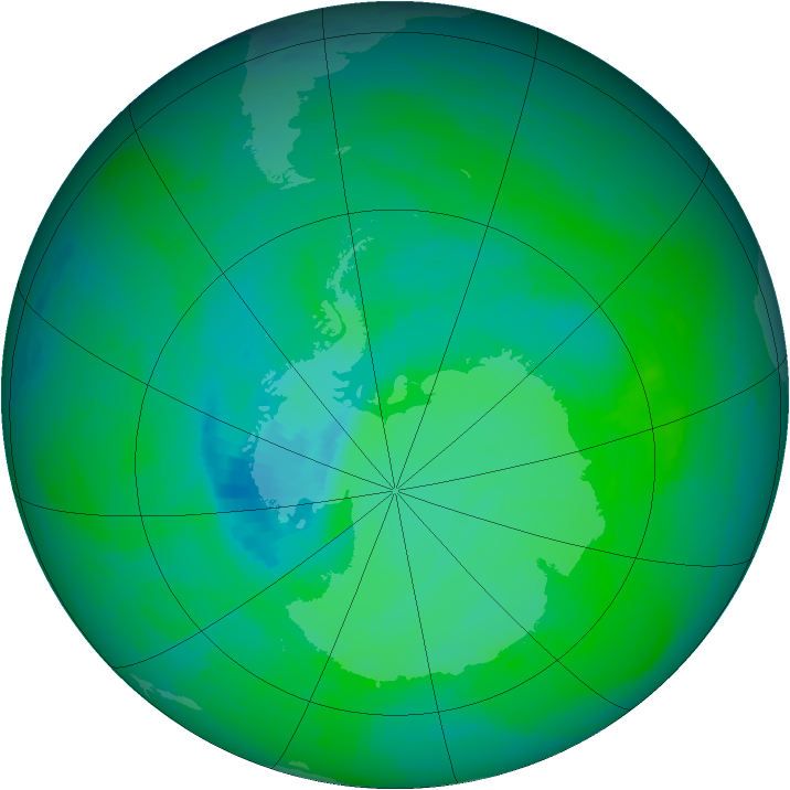 Ozone Map 1989-12-13